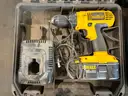 DeWalt 18v Portable Drills (Lot of 2) and (1) Ryobi Bluetooth AM/FM Radio Speaker