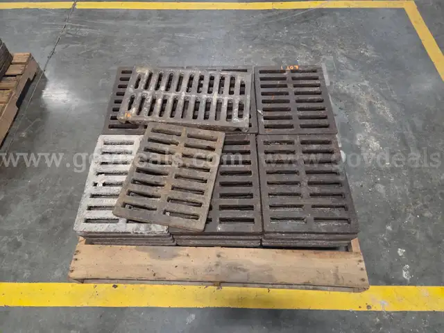 Cast Floor Drain Grates - (Lot 2 of Qty. 32)