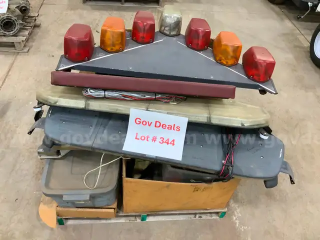 Emergency lights and various parts