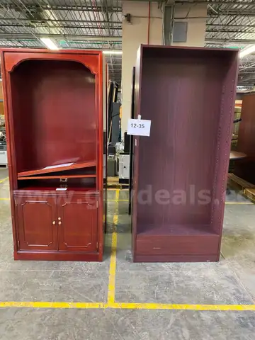 12-35   Wood Bookcases (6)