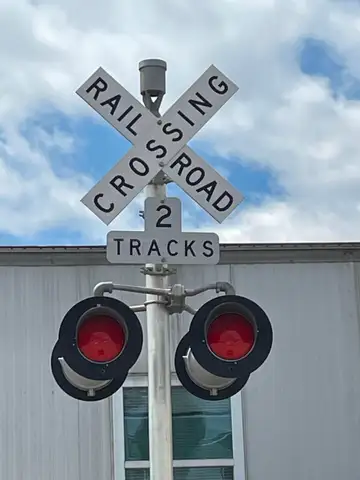 Crossing Sign from Metro North Rail Road