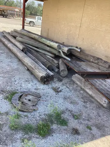 WOODEN UTILITY LIGHT POSTS