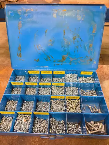 Assorted Hex head sheet metal screws