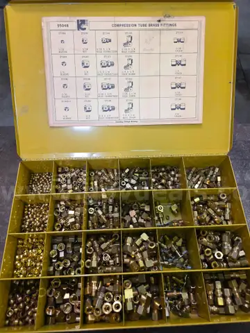 Compression tube brass fittings