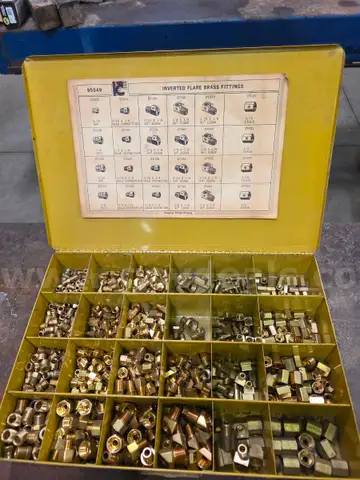 Inverted flare brass fittings