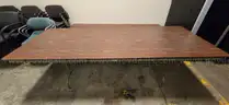 Lot of 6 assorted foldable tables