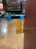 Lot of 2 Cherry Wooden Office Doors with Large Glass Panels