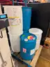 Lot of Six 30 Gallon Plastic Barrels