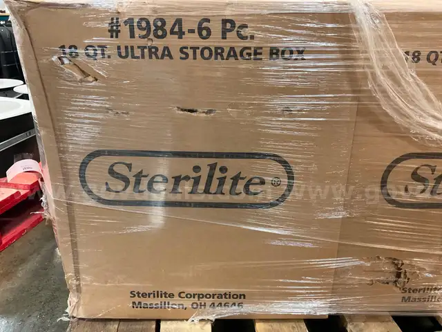 Lot of 8 Boxes of 6ct Sterilite 18 Qt. Ultra&#x2122; Latch Storage Boxes