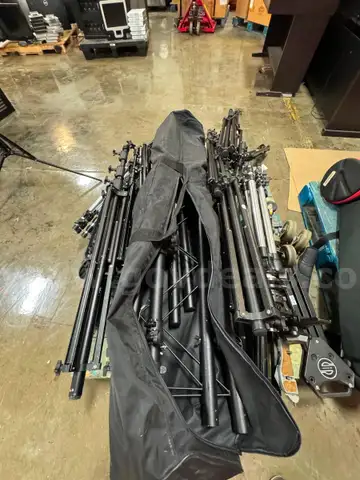 Lot of Assorted Camera stands and tripods