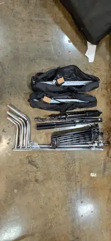 Lot of assorted camera stands