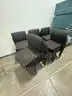 Lot of 26 Dark Cushioned Stacking Chairs