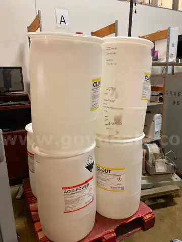 Lot of Seven 30 Gallon Plastic Barrels