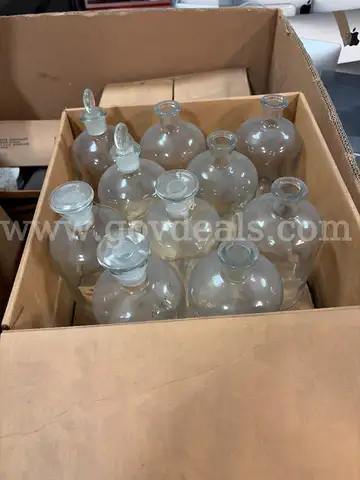 Lot of Glass Reagent Bottles