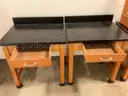 Lot of 2 one person science tables