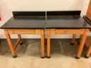 Lot of 2 one person science tables