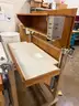 Lot of 2 adjustable Drafting & Inspection Table (1 has an Electrical Control Box)