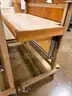 Lot of 2 adjustable Drafting & Inspection Table (1 has an Electrical Control Box)