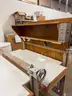 Lot of 2 adjustable Drafting & Inspection Table (1 has an Electrical Control Box)