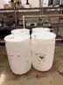 Lot of Four 55 Gallon Plastic Barrels