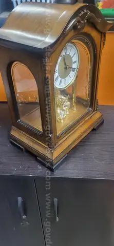 Bulova Table Walnut Clock