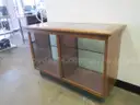 WOODEN GLASS DISPLAY