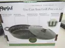 8in. CAST IRON GRILL PAN W/LID