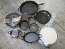 LOT OF MISC SKILLETS