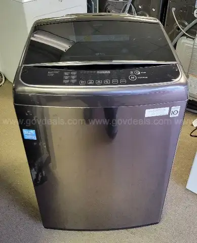 LG Top Load Washer-Black Stainless Steel