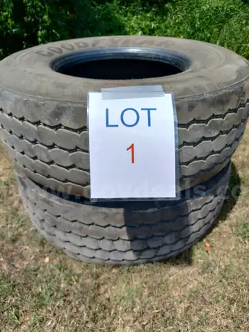 2 Tires, Goodyear G296 MSA, 425/65 R22.5, Load range: L  Closed shoulder