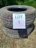 2 Tires, Goodyear G296 MSA, 425/65 R22.5, Load range: L  Closed shoulder