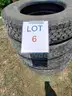 Set of 4 Dump Truck Tires, 11r 24.5, Load Range H, Goodyear G182 RSD