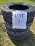 Set of 4 HD Truck Tires, 245/70r19.5, 14 Ply Rating, Roadmaster RM257