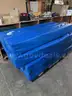 8 - BLUE PADDED GYM POST COVERS (APPROX 70&#x22; X 17.5&#x22; X 8.5&#x22;)