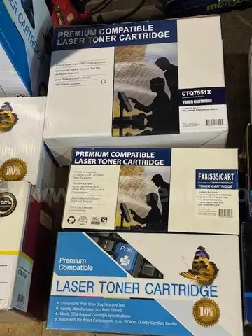 VARIOUS PRINTER TONER CARTRIDGES ***SEE PICS***