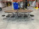 Lot of (2) School Lunch tables