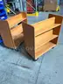(2) Small book carts