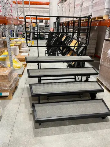 8 Folding Risers on wheels