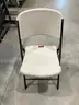 Lifetime folding chairs on Carts