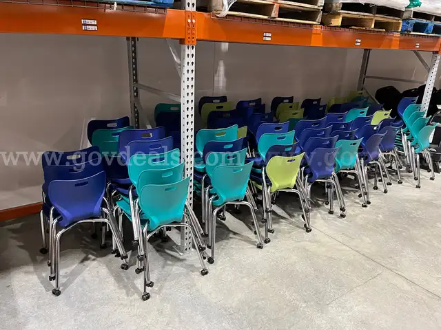 Student chairs on wheels (Multi color)
