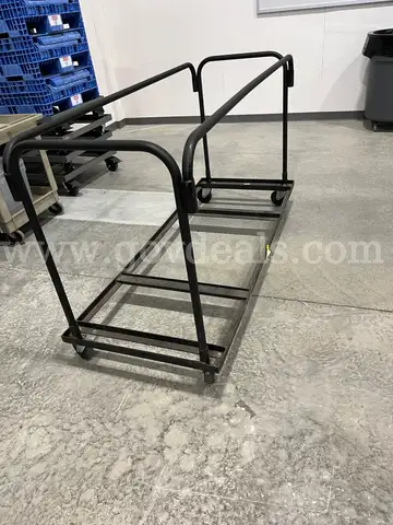 2 Metal Carts used for folding tables