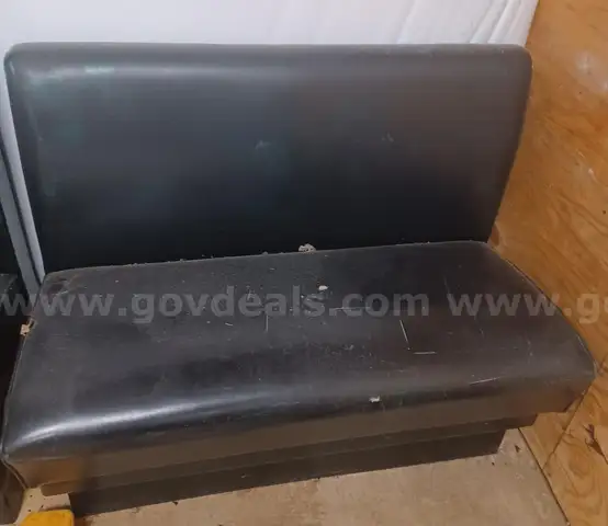 Two Black Booth Seats