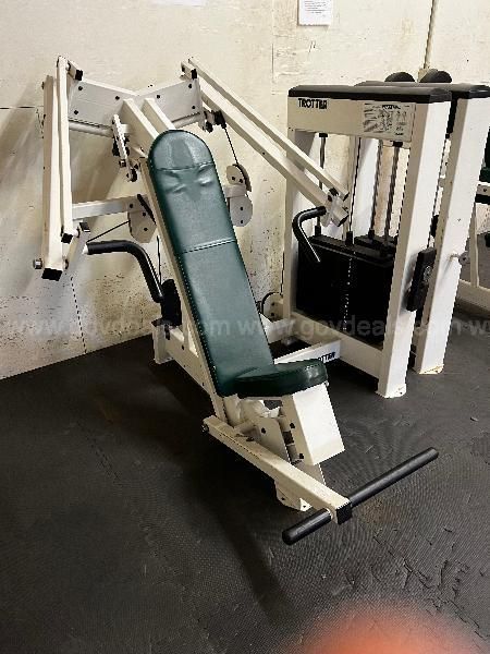 Trotter Galileo incline chest press w/ stack weights. | GovDeals