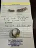 Sterling Silver Ring with Diamonds and 10k Gold Teeth &#x22;Grill&#x22; Set with Diamonds