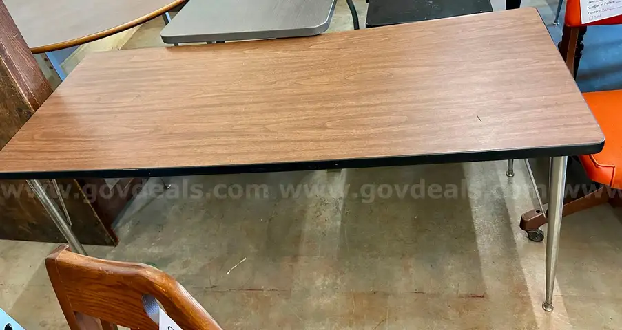 Long Wooden Brown Table