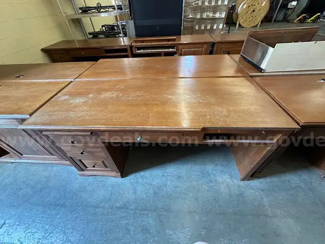 Light Brown Wooden Desk