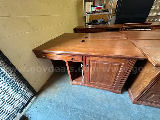 Light Brown Wooden Desk