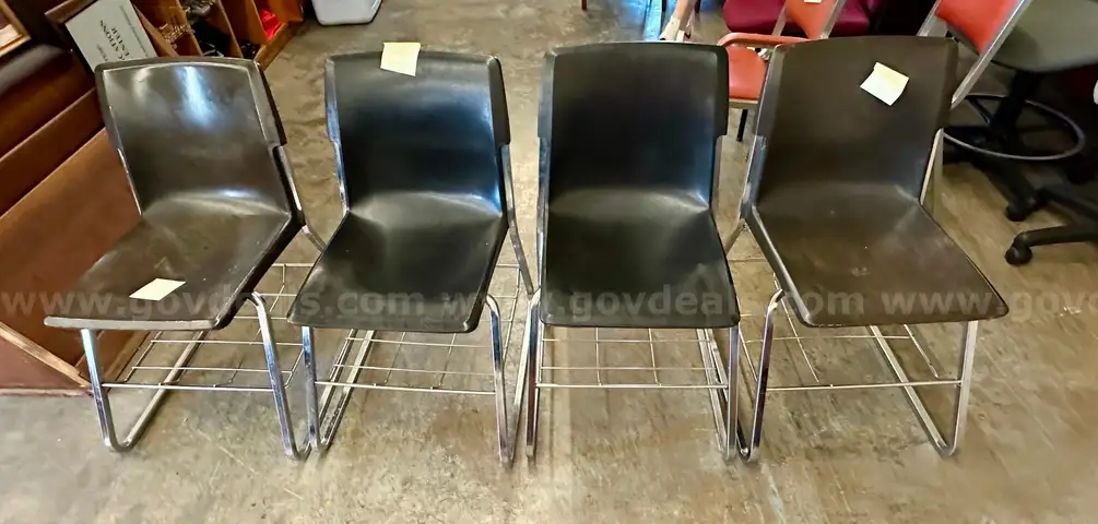Lot of 4 Black Chairs