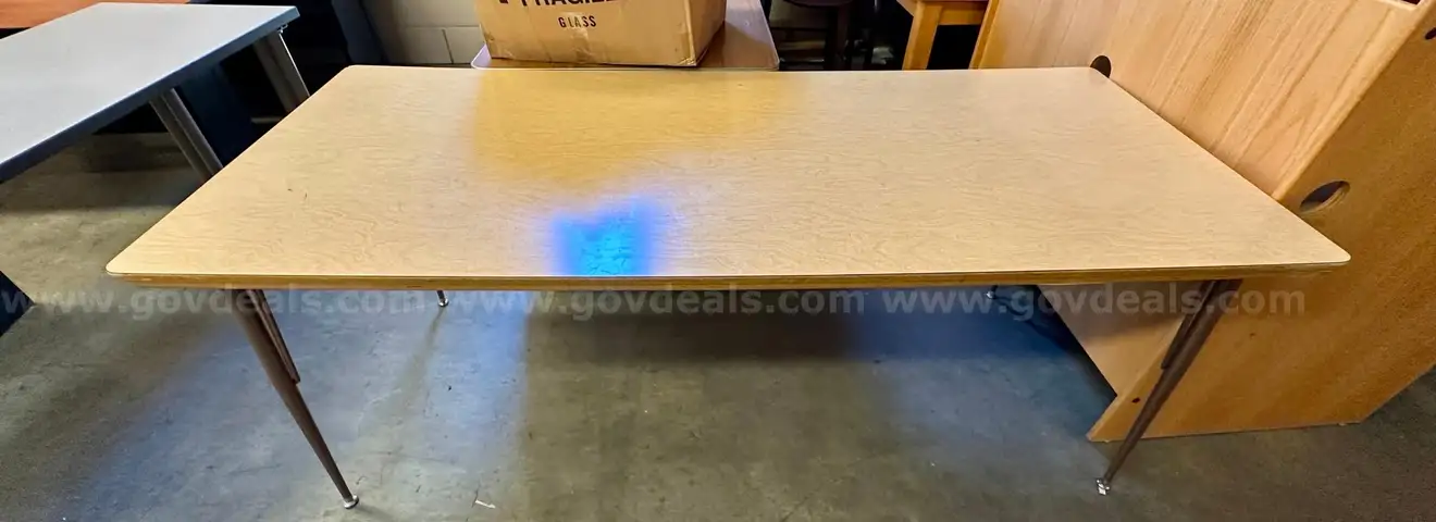 Light Brown Wooden Table