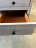 Small Grey Wooden Desk
